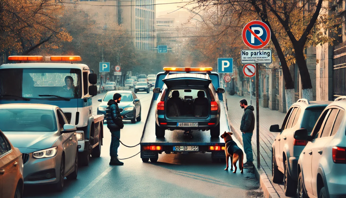 Как избежать эвакуации автомобиля: практические советы 8 dog in car